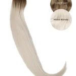 Rooted Cool Brown (10C) to White Blonde (60B)