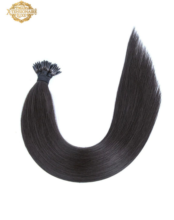 Nano Ring Hair Extensions #1b Natural Black - Darker Shades